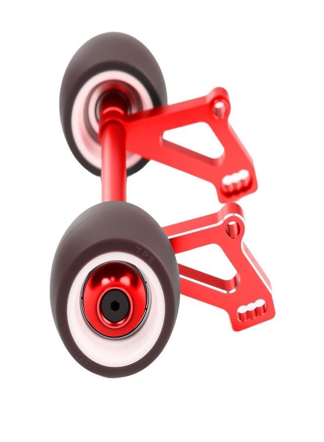 POLANTA Aluminium Alloy RC Wheelie Bar Hops Up Upgrade Part for Arrma 1/8 Kraton 6S V6 Truck (Red) - Image 3